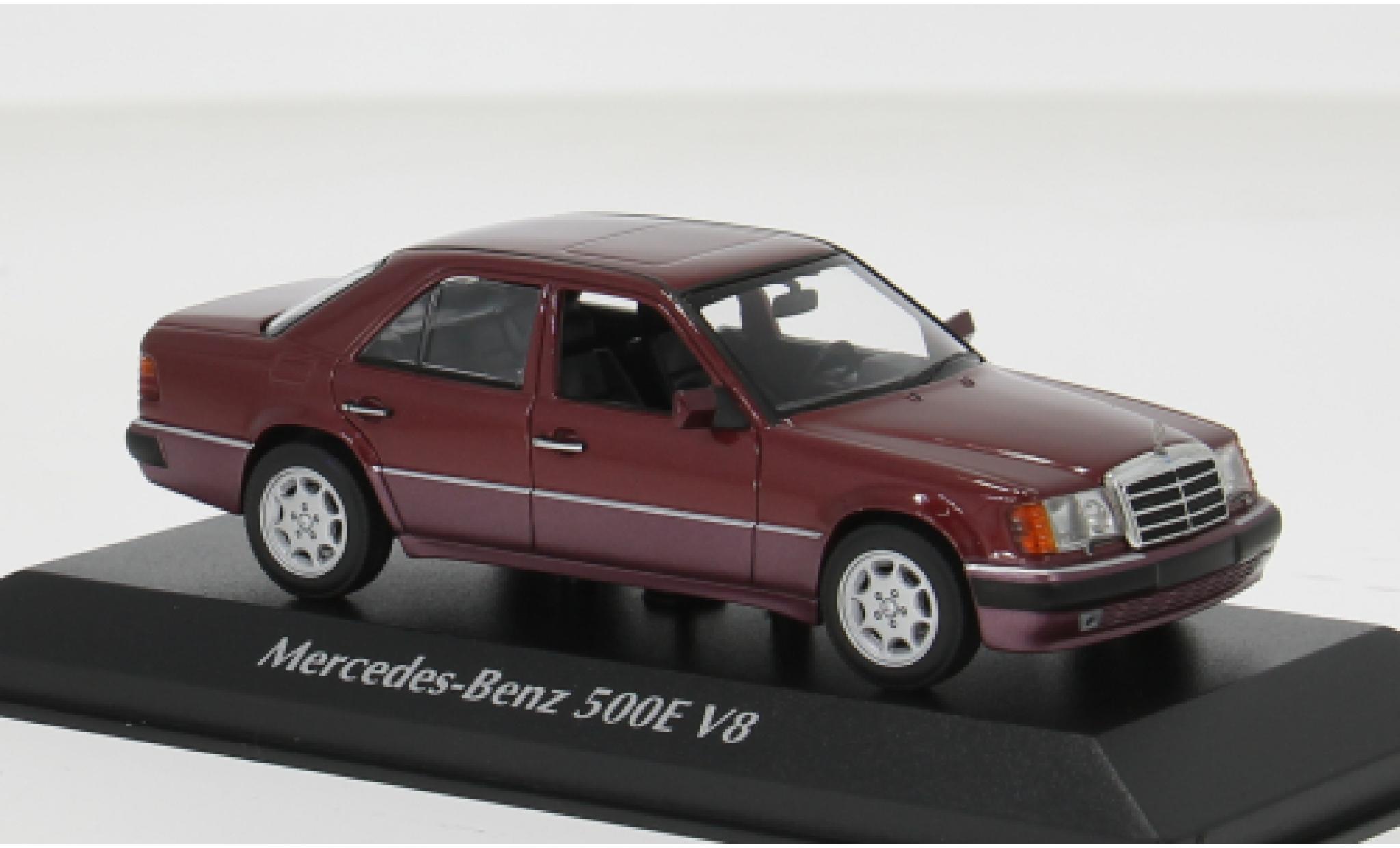 Mercedes 500 1/43 Minichamps E (W124) rot 1991 1:43 modellini auto