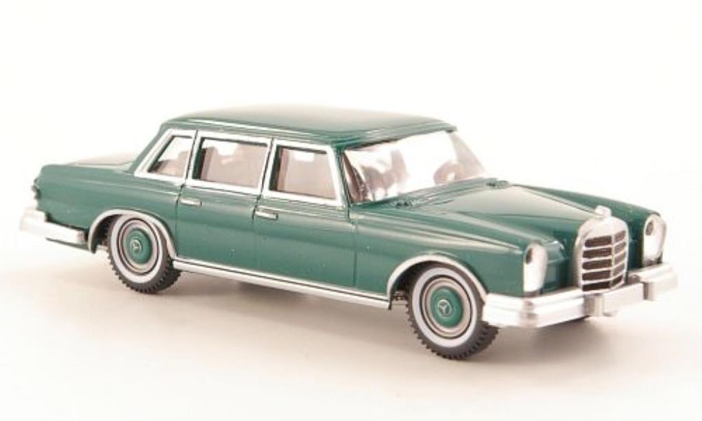 Mercedes 600 1/87 Wiking (W100) grun modellino in miniatura