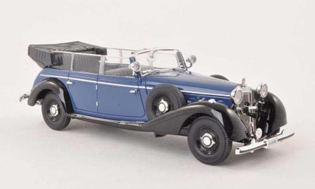 Mercedes 770 1/43 Signature Cabriolet blu/nero 1938 modellino in miniatura