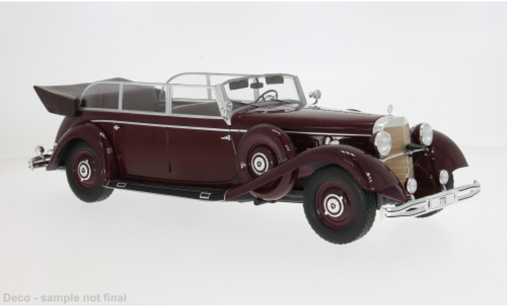 Mercedes 770 1/18 MCG (W150) Cabriolet rot/schwarz 1938 1:18 modellino in miniatura