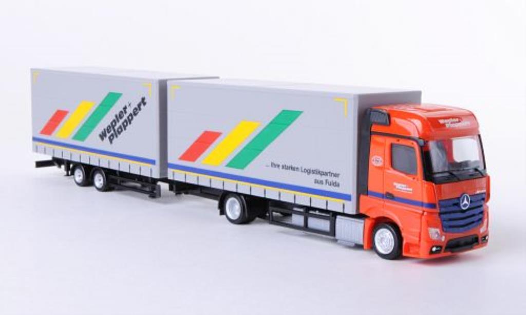 Mercedes Actros 1/87 Herpa 11 Wepler + Plappert Bigspace Volumen-HZ modellino in miniatura