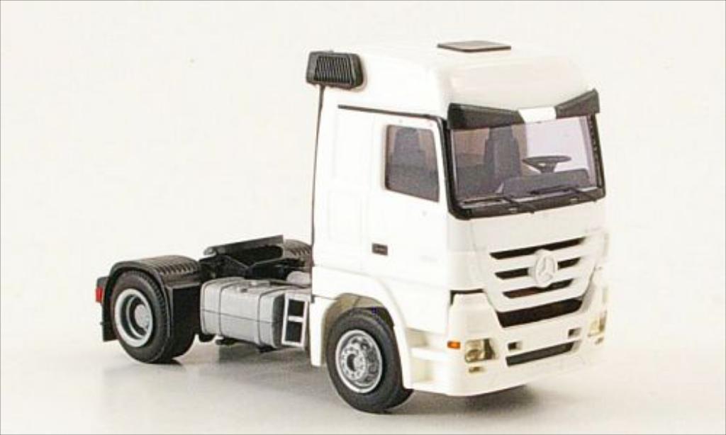 Mercedes Actros 1/87 AWM 1855 MP3 2-Achser bianco modellino in miniatura