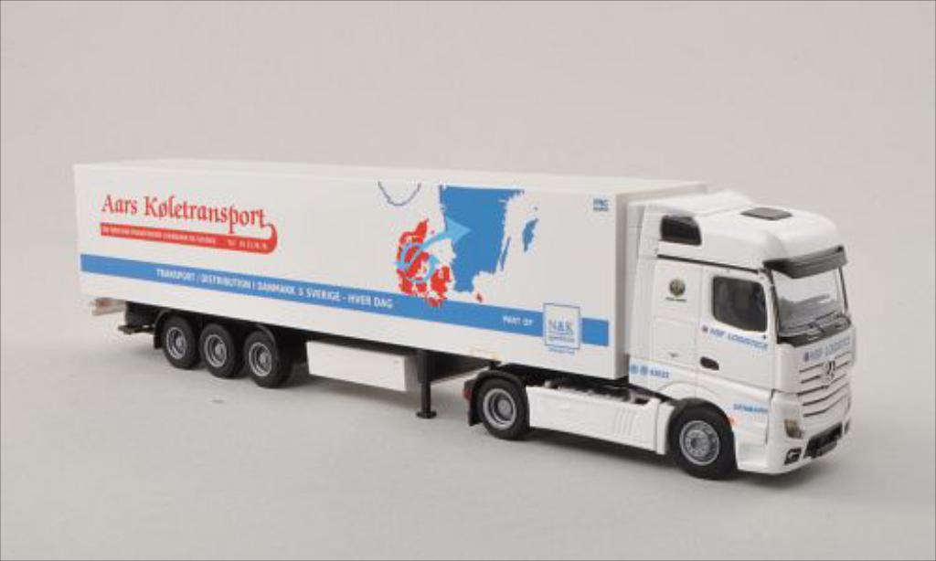Mercedes Actros 1/87 AWM 2 Bigspace/Aerop. HSF/ Aars Koletransport (DK) Kuhl-KSZ modellino in miniatura