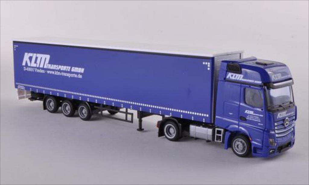 Mercedes Actros 1/87 AWM 2 Giga./Aerop. K L M Mega-G-KSZ modellino in miniatura