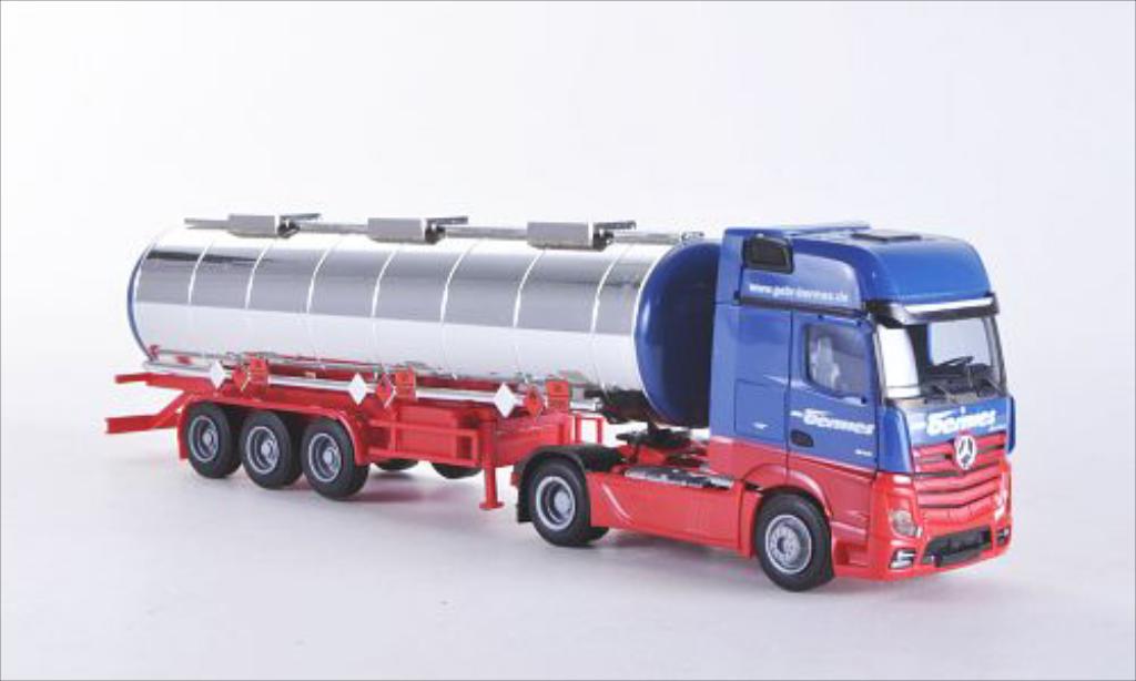 Mercedes Actros 1/87 AWM 2 Giga. Bermes Aerop.-(H) Tank-SZ modellino in miniatura