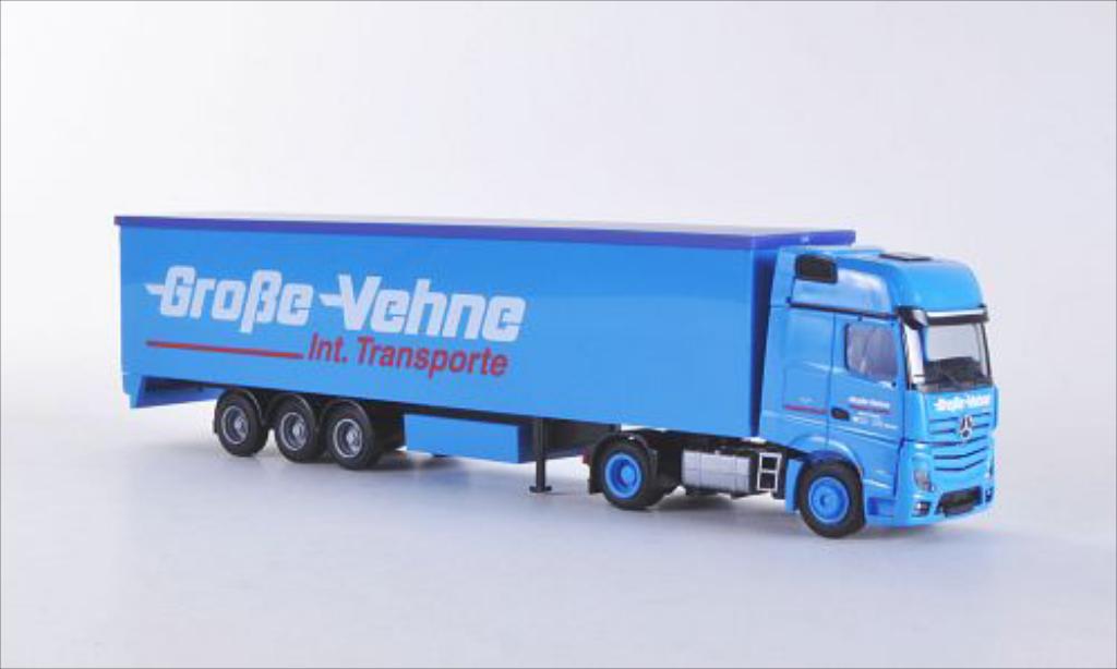 Mercedes Actros 1/87 AWM 2 Giga. Grosse Vehne Aerop.-Schubb.-SZ modellino in miniatura