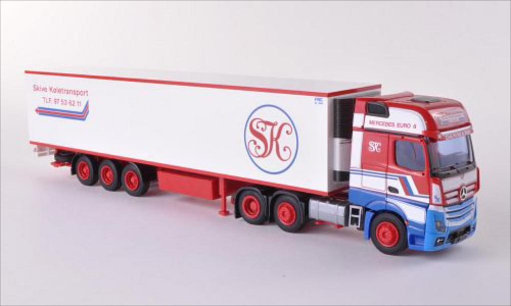 Mercedes Actros 1/87 AWM 2 Gigaliner Skive (DK) Kuhl-KSZ modellino in miniatura