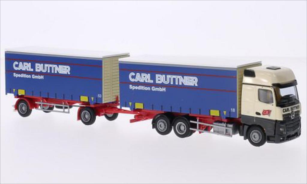 Mercedes Actros 1/87 AWM 2 Gigaspace Buttner modellino in miniatura