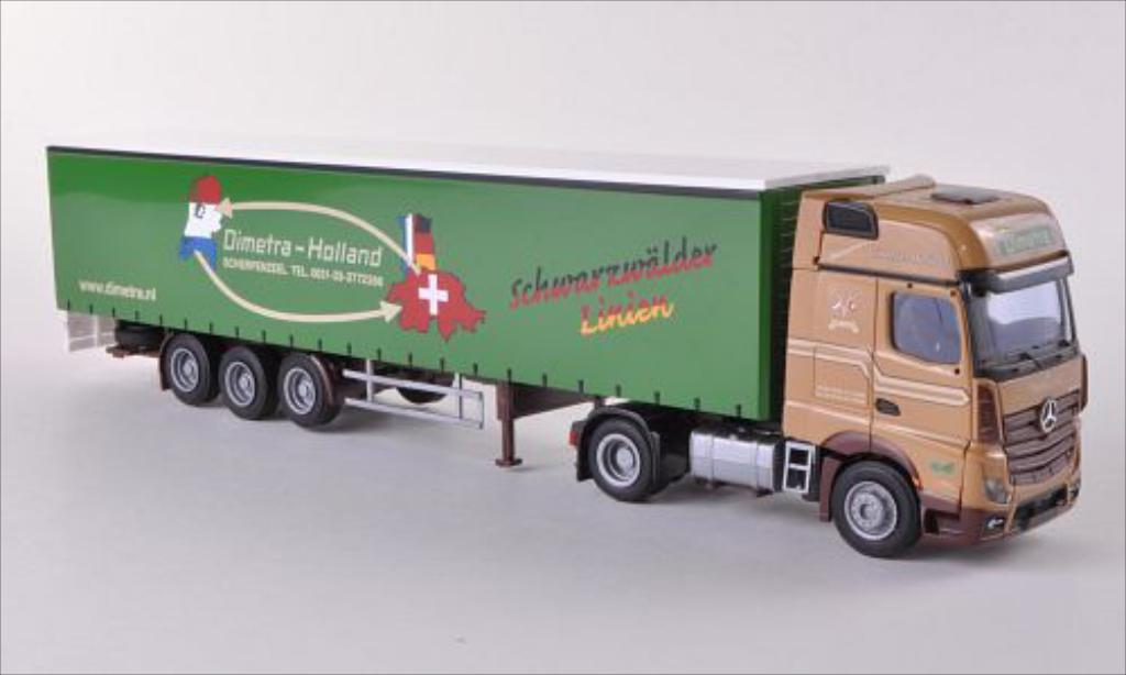 Mercedes Actros 1/87 AWM 2 Gigaspace Dimetra - Holland Gardinenplanen-SZ modellino in miniatura