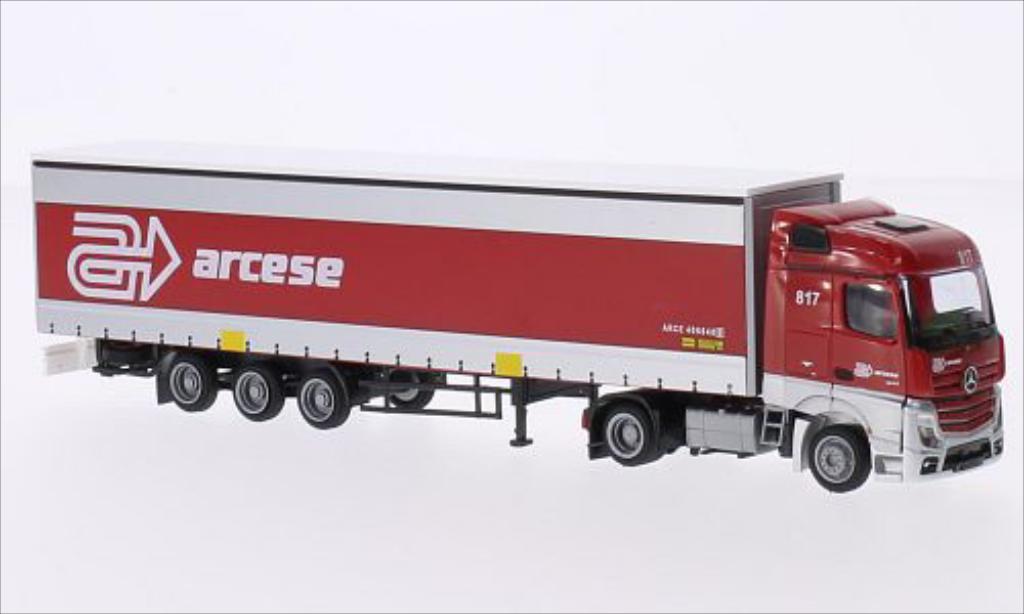 Mercedes Actros 1/87 AWM 2 Stream. Aerop. Arcese modellino in miniatura