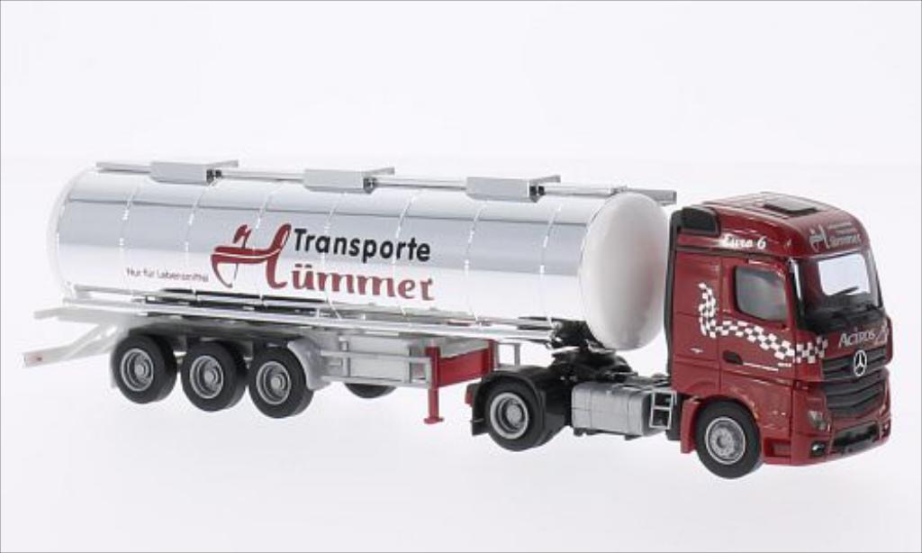 Mercedes Actros 1/87 AWM 2 Stream. Hummer (H) Tank-SZ modellino in miniatura