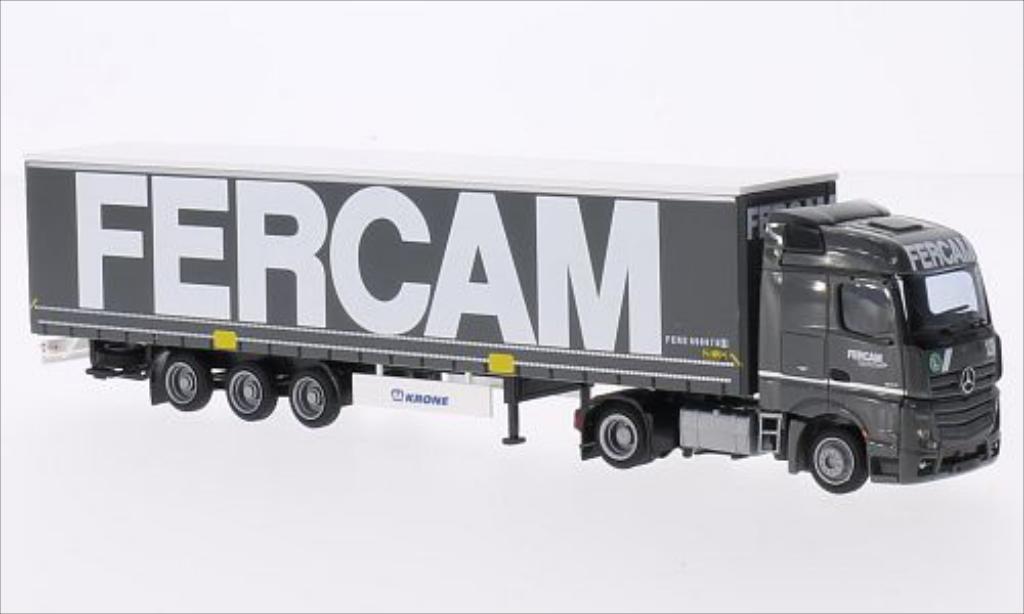 Mercedes Actros 1/87 AWM 2 Streamliner Aerop. FERCAM modellino in miniatura