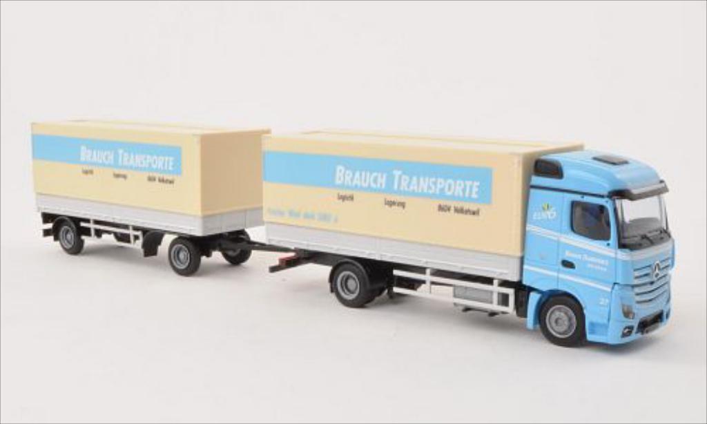 Mercedes Actros 1/87 AWM 2 Streamspace Brauch Transporte Pr-HZ modellino in miniatura