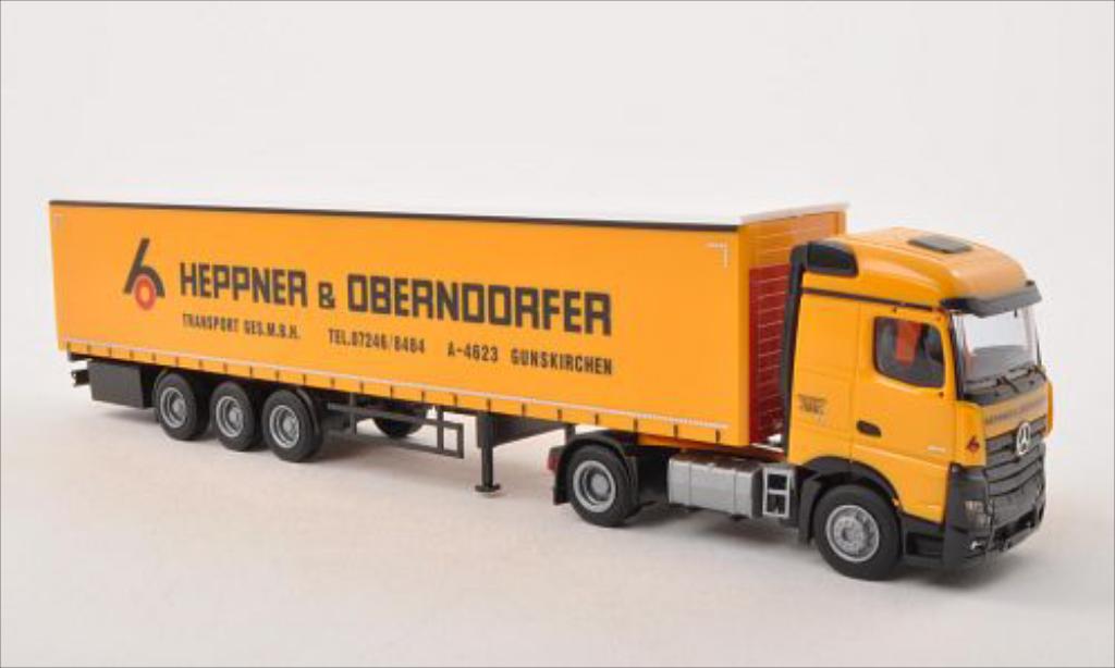 Mercedes Actros 1/87 AWM 2 Streamspace Heppner & Oberndorfer (A) Gardinenplanen-SZ modellino in miniatura