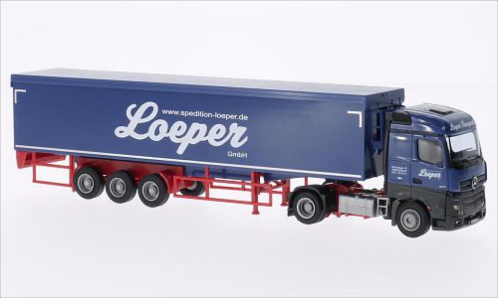 Mercedes Actros 1/87 AWM 2 Streamspace Loeper Kipp-SZ modellino in miniatura