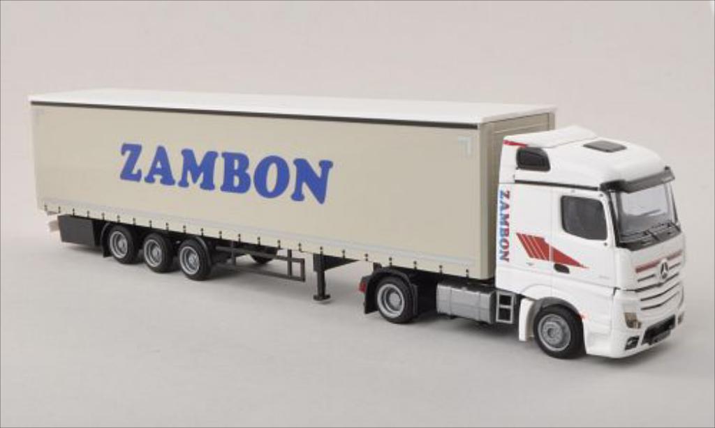 Mercedes Actros 1/87 AWM 2 Streamspace Zambon Gardinenplanen-SZ modellino in miniatura