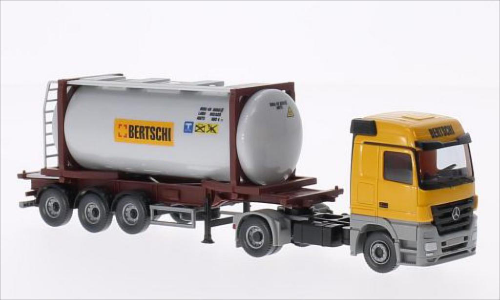 Mercedes Actros 1/87 Wiking Bertschi modellino in miniatura