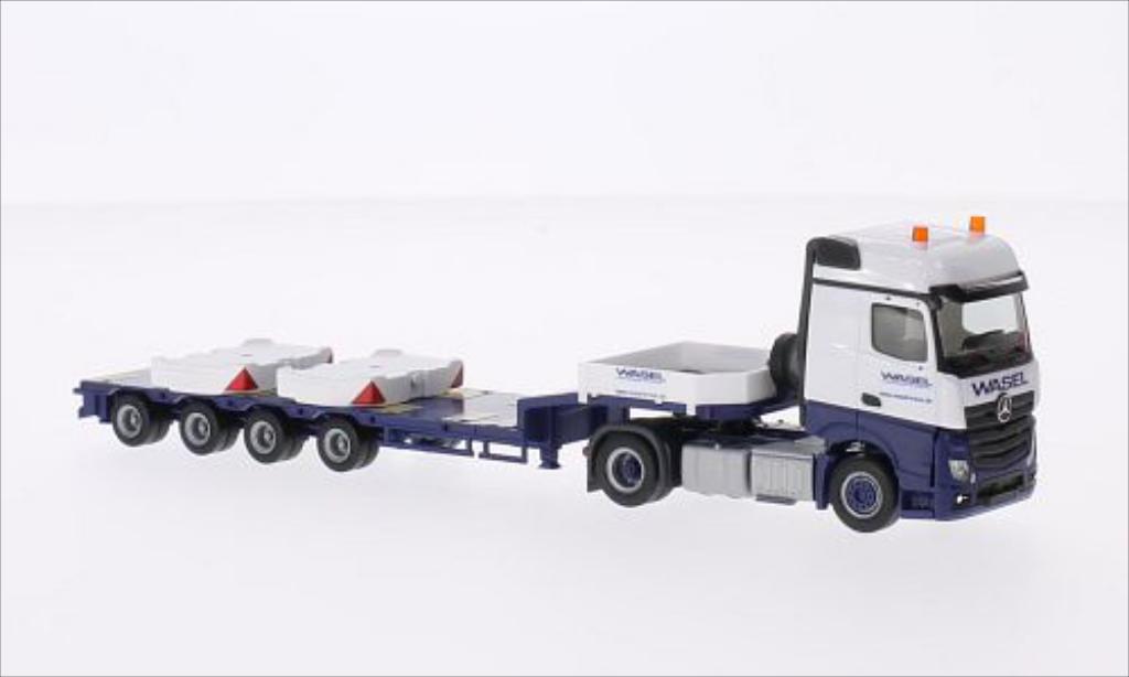 Mercedes Actros 1/87 Herpa Bigspace Wasel Krane modellino in miniatura