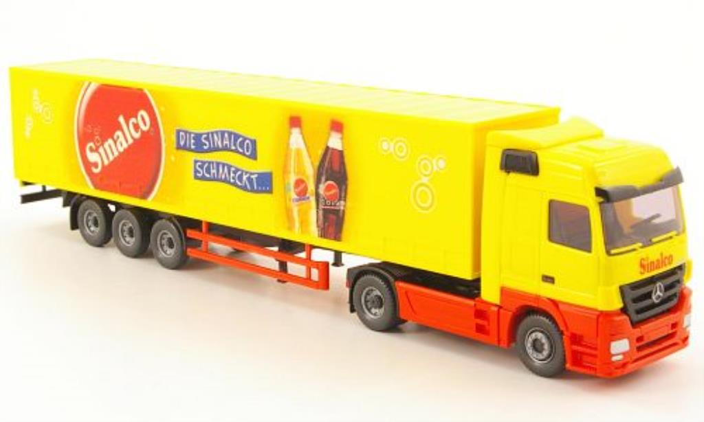 Mercedes Actros 1/87 Wiking Gardinenplanensattelzug Sinalco modellino in miniatura