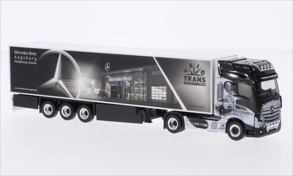 Mercedes Actros 1/87 Herpa Gigaspace Trio-Trans modellino in miniatura