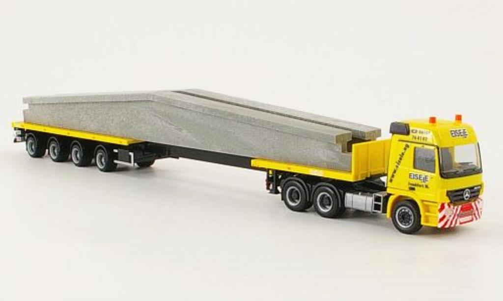 Mercedes Actros 1/87 Herpa L 02 Teletrailer-Sattelzug Eisele modellino in miniatura