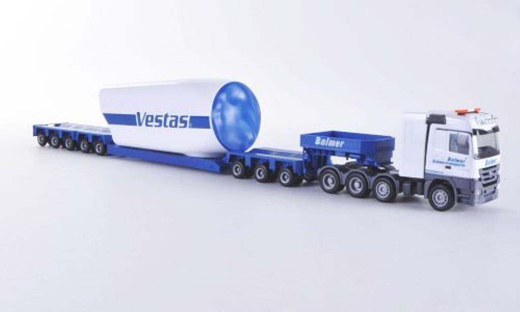 Mercedes Actros 1/87 Herpa LH 08 Balmer Tieflade-SZ mit Turbinengehause modellino in miniatura