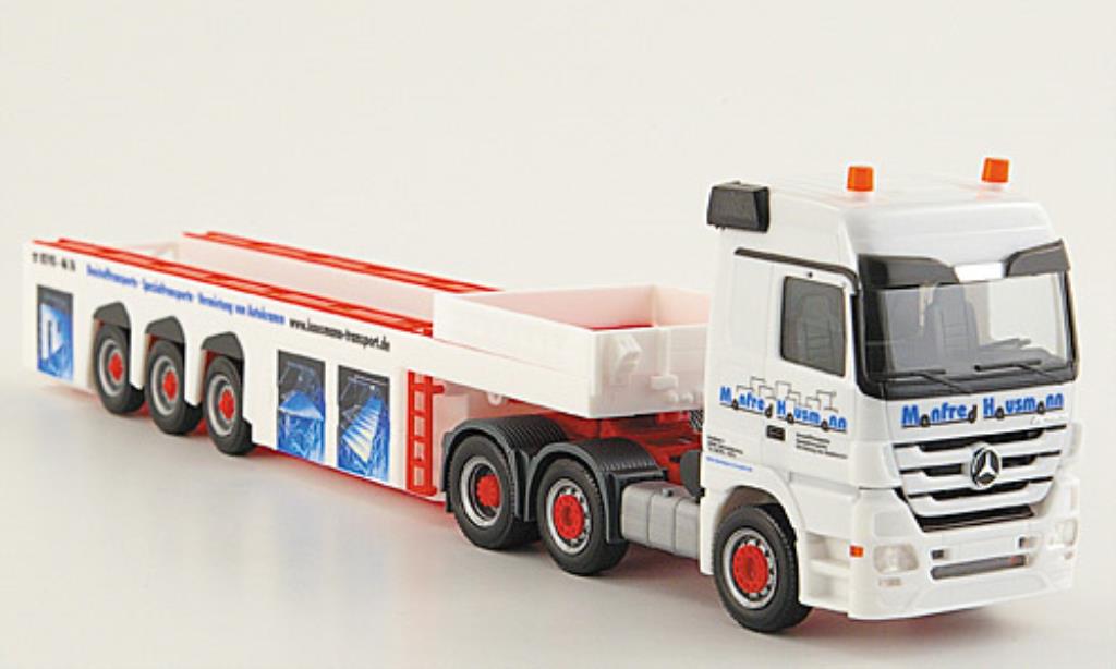 Mercedes Actros 1/87 Herpa LH 08 Hausmann Betonfertigteiletransporter modellino in miniatura