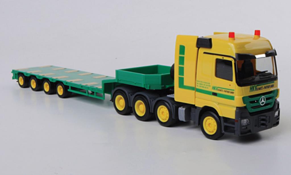 Mercedes Actros 1/87 Herpa LH 08 HKV Krane Semitieflader-SZ modellino in miniatura