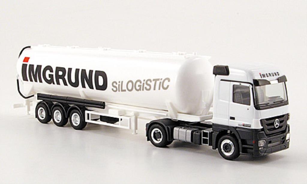 Mercedes Actros 1/87 Herpa LH 08 Imgrund Silo-SZ modellino in miniatura