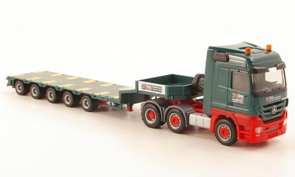 Mercedes Actros 1/87 Herpa LH 08 Kahl Schwerlast Semitieflade-Sattelzug modellino in miniatura