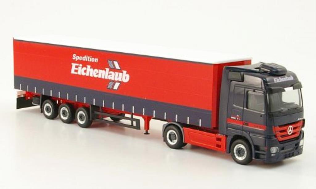 Mercedes Actros 1/87 Herpa LH 08 Spedition Eichenlaub Gardinenplanen-SZ modellino in miniatura
