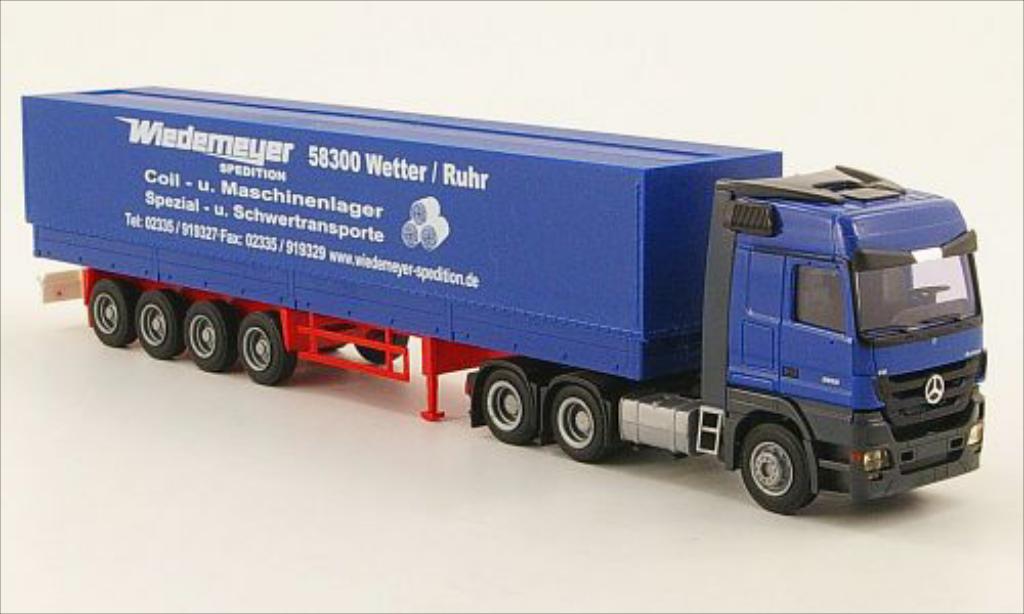Mercedes Actros 1/87 AWM LH/Aerop. Wiedemeyer PrSZ modellino in miniatura