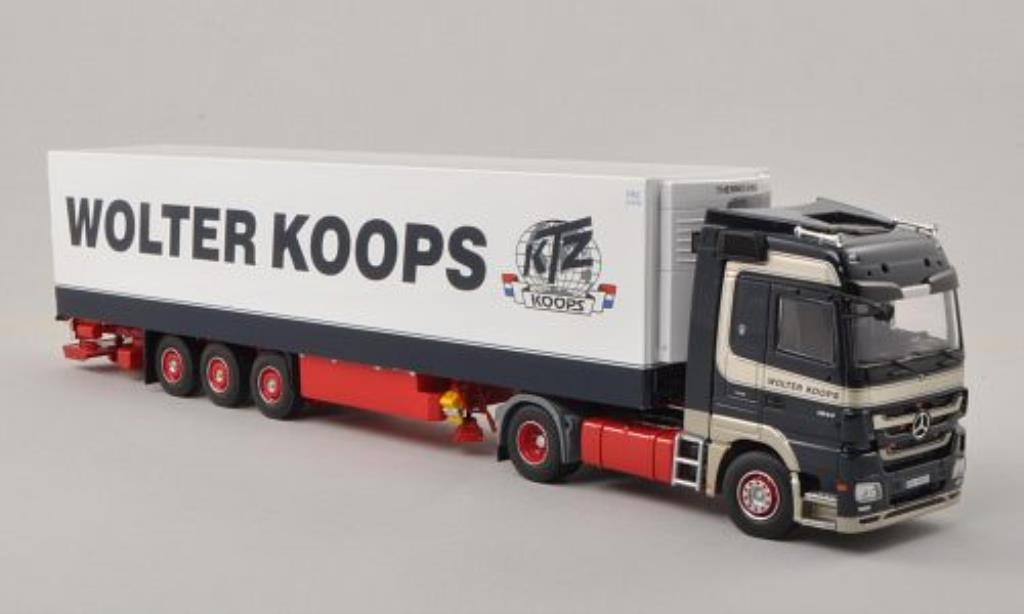 Mercedes Actros 1/50 Tekno LH MP3 Wolter Koops (NL) Kuhlkoffer-SZ modellino in miniatura