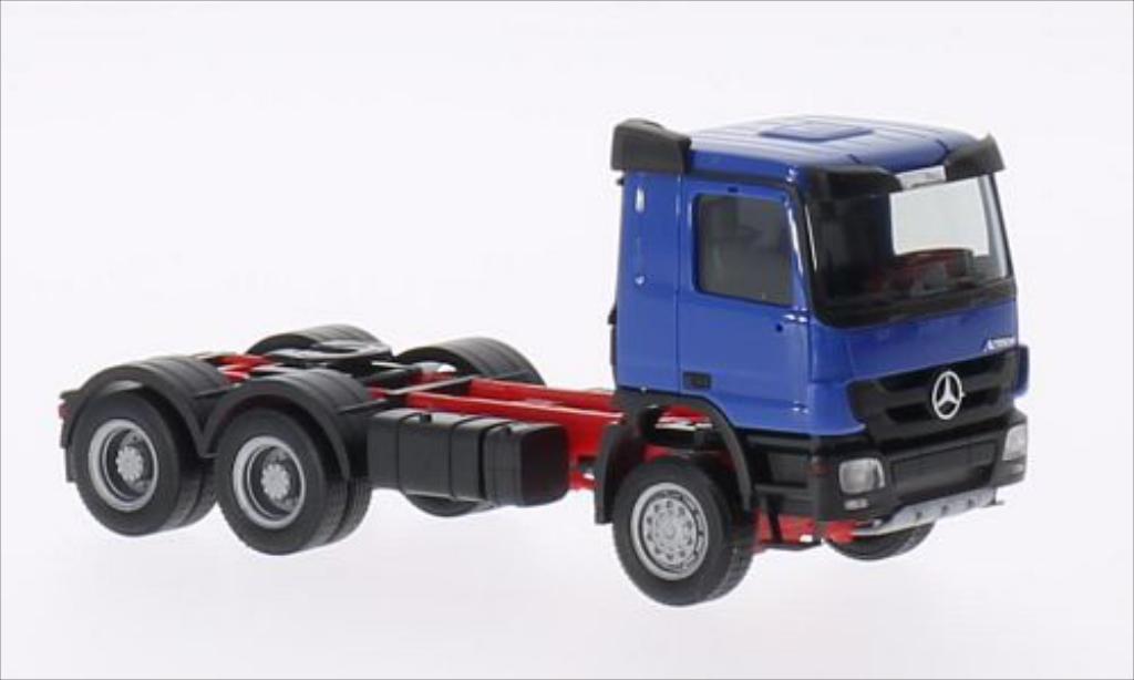 Mercedes Actros 1/87 Herpa M 08 Allrad-Zugmaschine blu modellino in miniatura