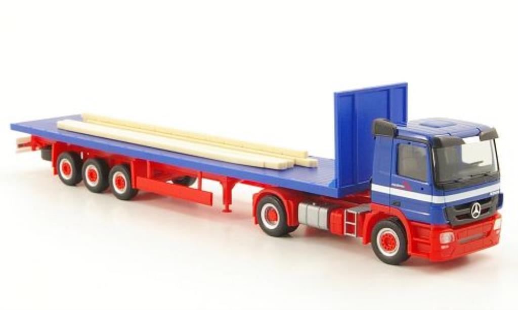 Mercedes Actros 1/87 Herpa M 08 Riwatrans Rungenpritschen-SZ modellino in miniatura