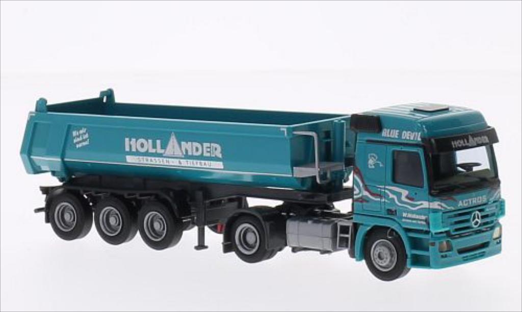 Mercedes Actros 1/87 AWM MP 2 L Hollander (C)Mulden-SZ modellino in miniatura