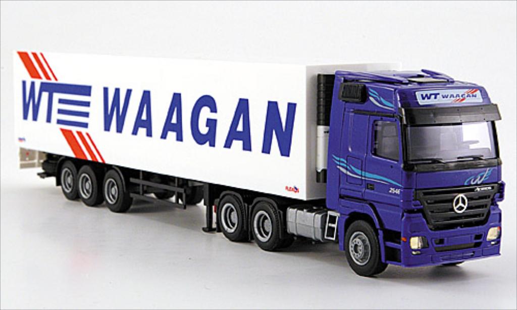 Mercedes Actros 1/87 AWM MP 2 LH Aerop. Kuhl-KSZ WT Waagan modellino in miniatura