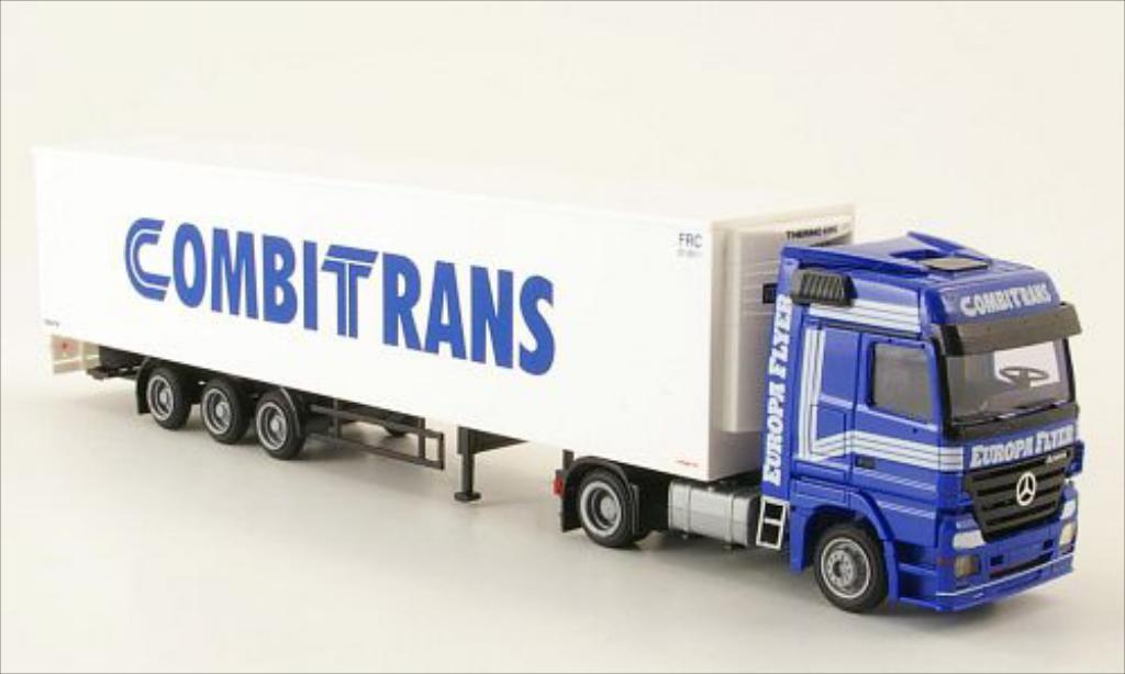 Mercedes Actros 1/87 AWM MP2 LH/Aerop. Combitrans Mega-Kuhl-KSZ modellino in miniatura