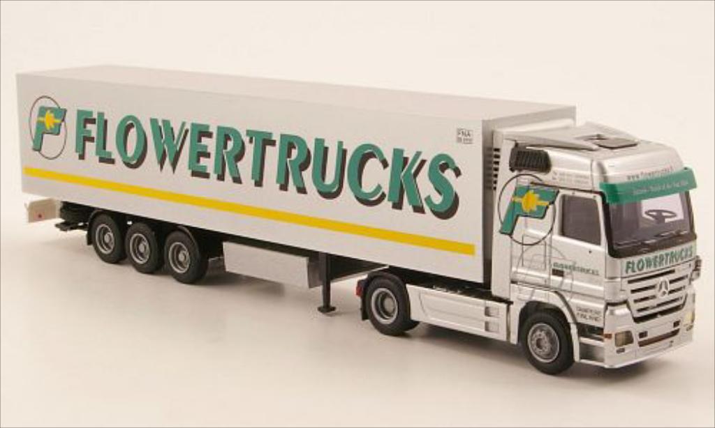 Mercedes Actros 1/87 AWM MP2 LH/Aerop. Flowertrucks Kuhl-KSZ modellino in miniatura