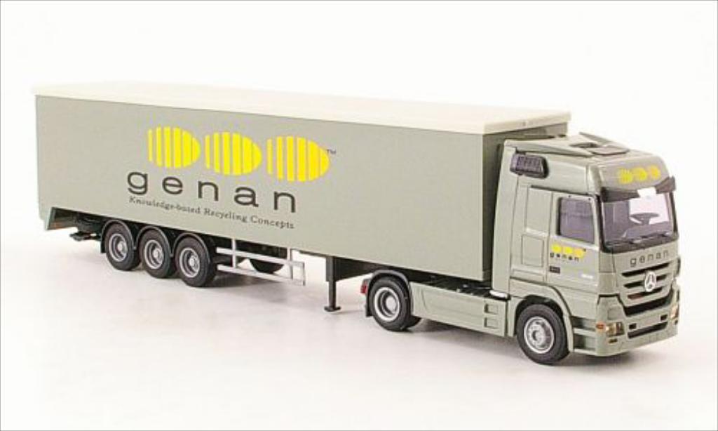 Mercedes Actros 1/87 AWM MP3 genan Schubboden-SZ modellino in miniatura