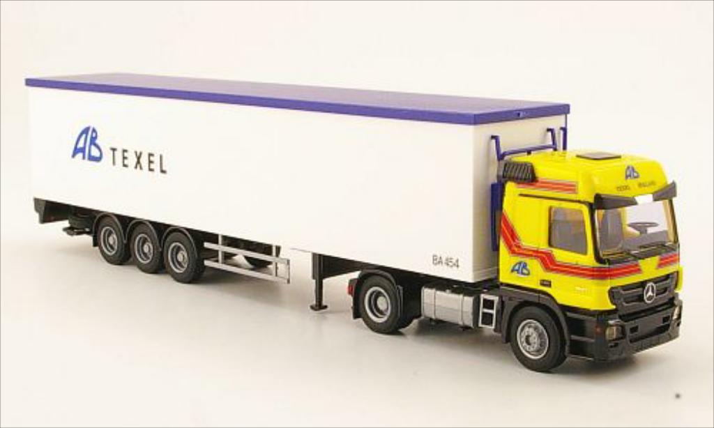 Mercedes Actros 1/87 AWM MP3 L AB Texel Schubboden-SZ modellino in miniatura