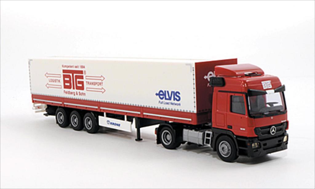 Mercedes Actros 1/87 AWM MP3 L/Aerop. BTG Feldberg & Sohn Pritschen-SZ modellino in miniatura