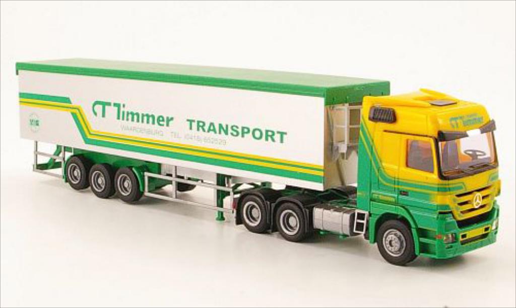 Mercedes Actros 1/87 AWM MP3 L Aerop. CT Timmer 3-Achser Kipp-SZ modellino in miniatura