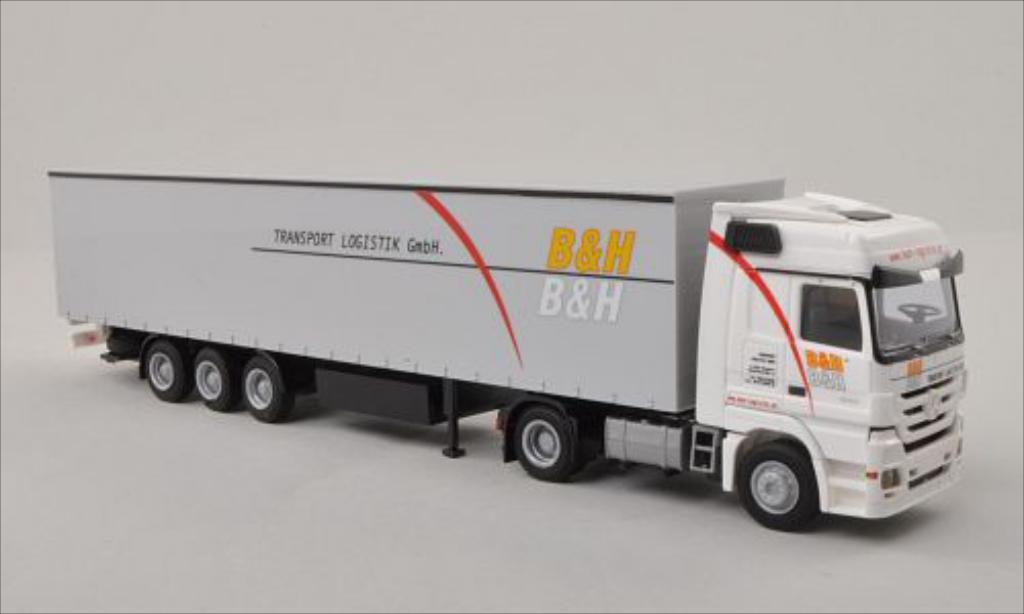 Mercedes Actros 1/87 AWM MP3 LH B & H Transport Logistik GmbH modellino in miniatura