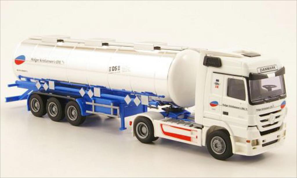 Mercedes Actros 1/87 AWM MP3 LH Kristiansens (DK) Aer.-H-T.-SZ modellino in miniatura