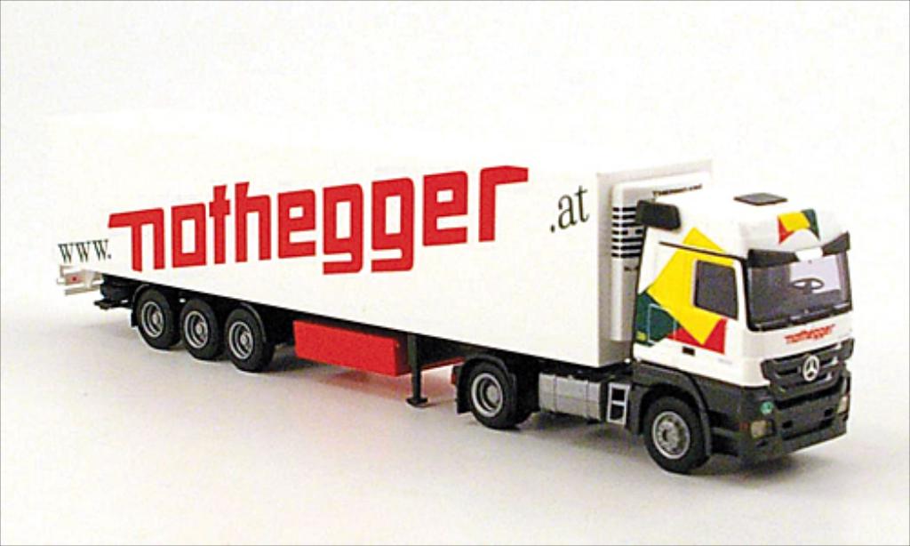 Mercedes Actros 1/87 AWM MP3 LH Nothegger Kuhl-KSZ modellino in miniatura