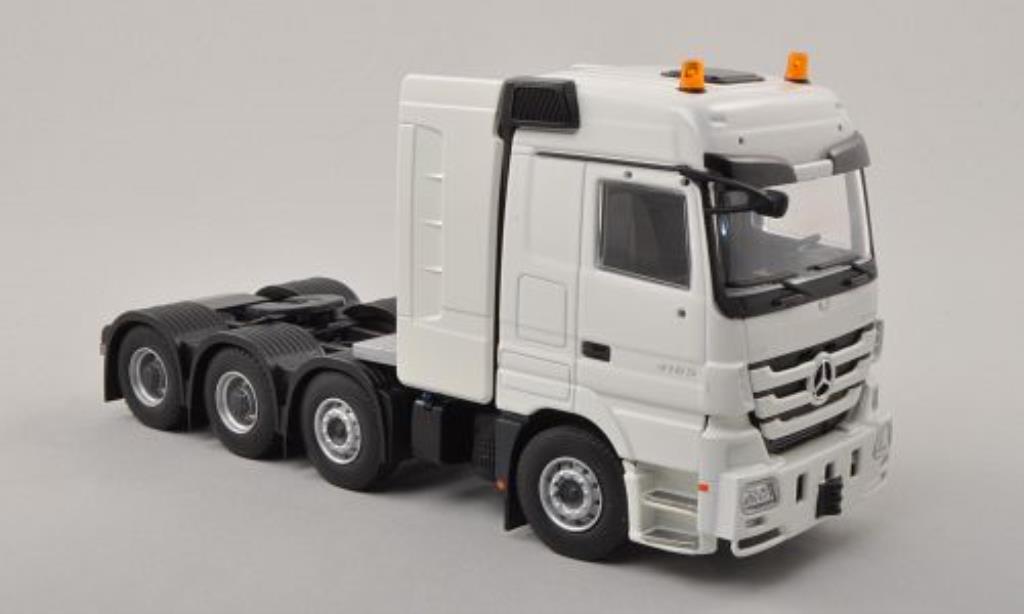 Mercedes Actros 1/50 Tekno MP3 bianco 8x4 Schwerlastzugmaschine modellino in miniatura
