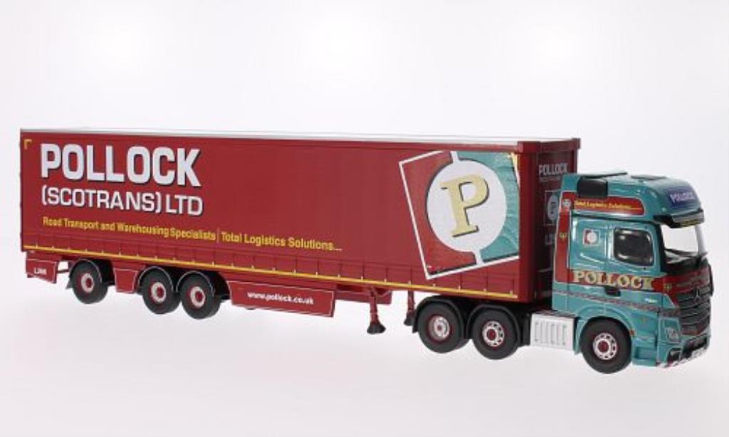 Mercedes Actros 1/50 Corgi (MP4) Pollock (Scotrans) Ltd Mega-Gardinenplanen-SZ modellino in miniatura