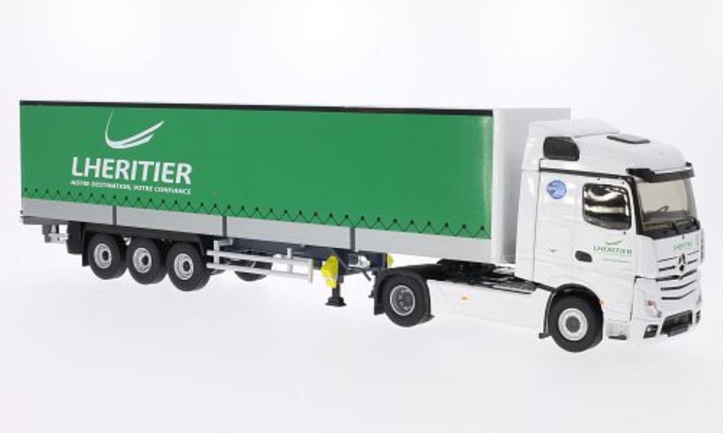 Mercedes Actros 1/43 Eligor MP4 Steamspace Transports Lheritier Gardinenplanen-SZ modellino in miniatura