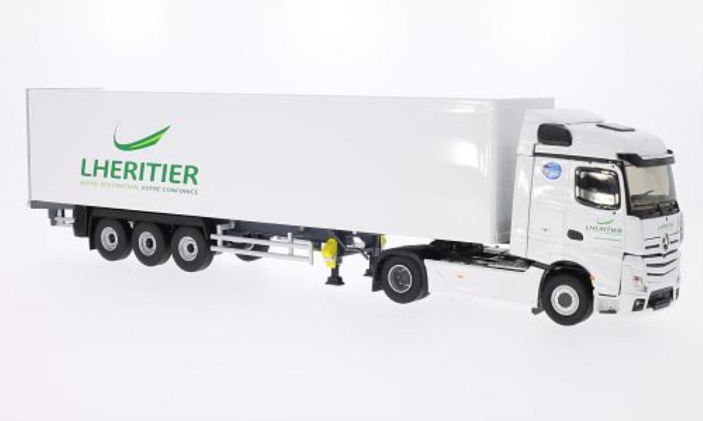 Mercedes Actros 1/43 Eligor MP4 Steamspace Transports Lheritier Koffer-SZ modellino in miniatura